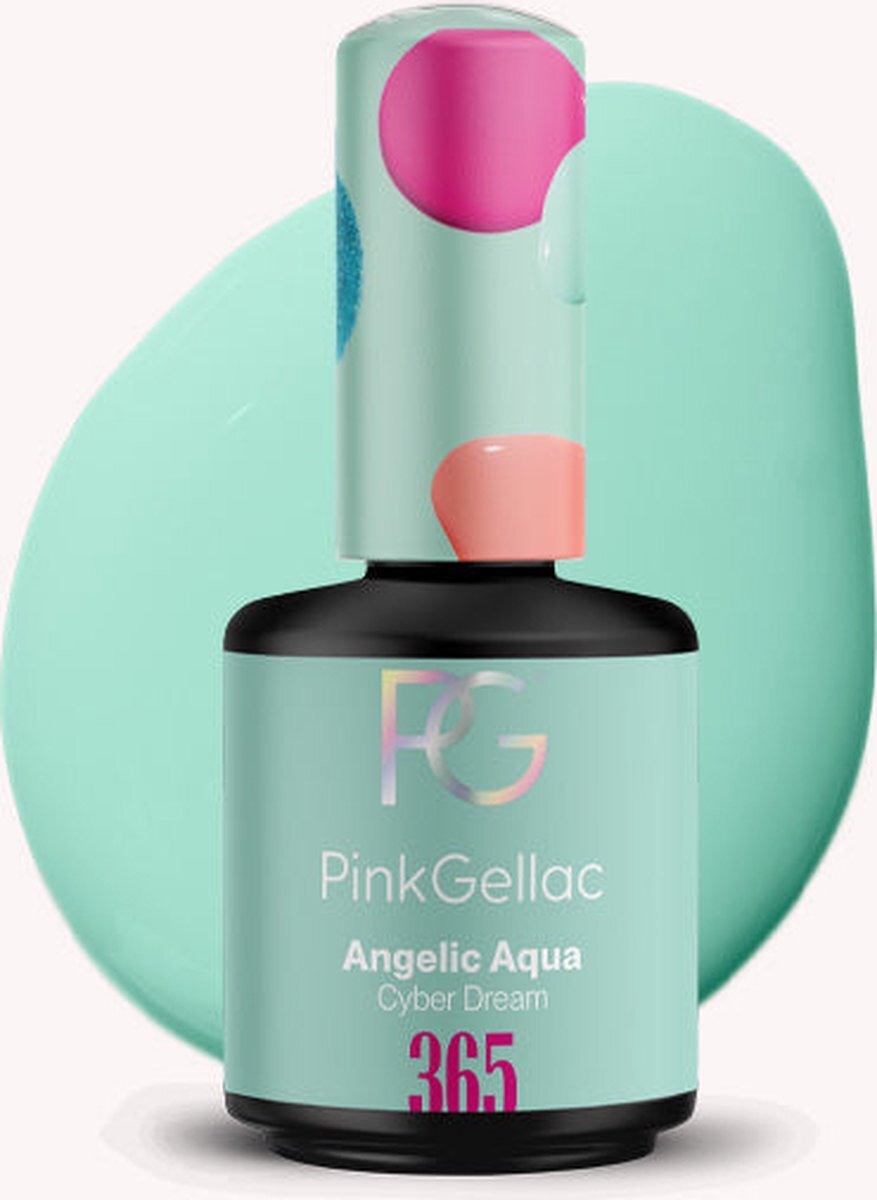 Pink Gellac - Angelic Aqua - Gellak - Vegan - Blauw - Glanzend - 15ml