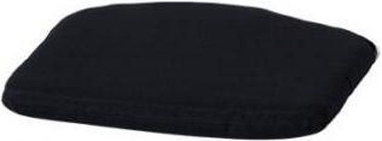 Universeel zitkussen 40x40x5 cm - Panama black - Vierkant - Waterafstotend