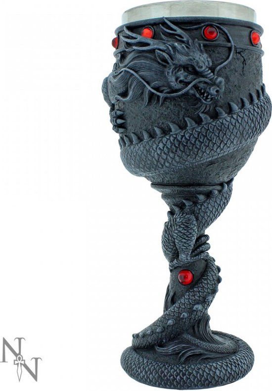 Nemesis Now Dragon Coil Kelk Zwart
