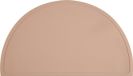 Merkloos Relaxdays Placemat Kinderen Halfrond Afwasbaar Antislip Siliconen Roze 41,5 x 24 cm
