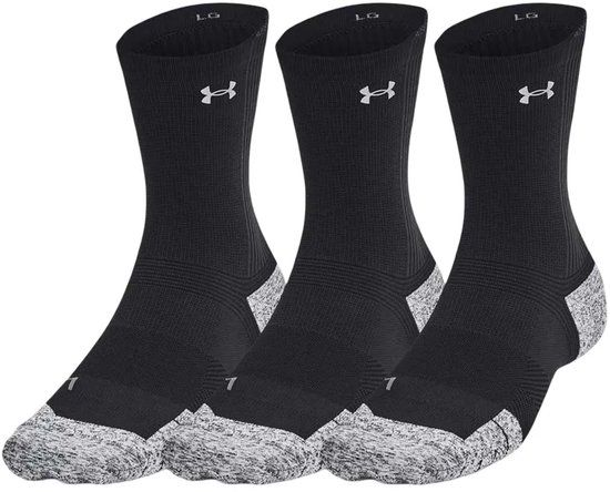 Under Armour Armourdry Run Cushion Sokken 3 Paren Zwart EU 31 1/2-36 1/2