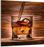 TMK ArtDeko Panneau de cuisine en verre 60x65 cm Whisky Design graphique