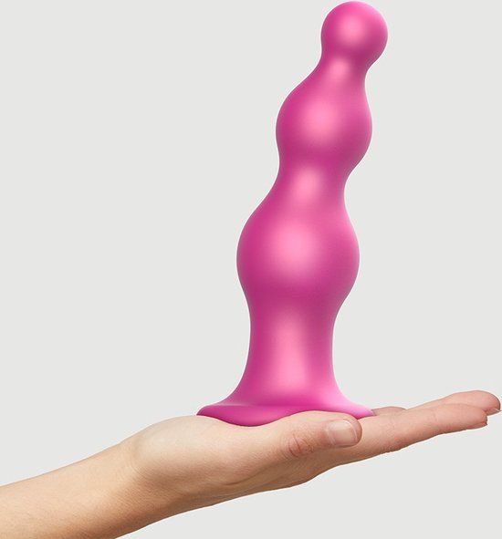 Strap-On-Me Dildo Plug Beads Metallic Roze XXL