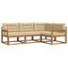 vidaXL - Ensemble de canapé d'extérieur - 4 pièces - Naturel et Beige