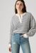 Levi's Dry Goods Relaxed Henley à manches longues - Femme - XS - Bleu / Jane Stripe Navy Blazer