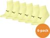 Puma Sport Quartersokken Light 6-pack Geel-39/42