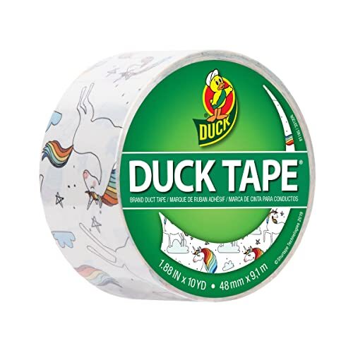 DuckTape Patroon Kleuren Eenhoorn Stijl 2. Reparatie, ambacht, personaliseren, versieren en opvoeden - 48mm x 9.1m