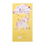 Nieuwe Hallmark Nieuwe kleindochter geboorte felicitatiekaart - schattig eenhoornontwerp met roze folie details en edelstenen bijlagen