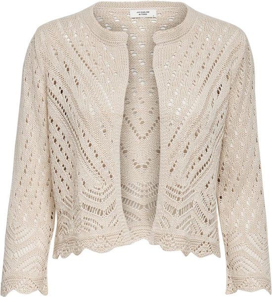 JDY JDYSUN 3/4 Cropped Cardigan Knt Noos Women's Cardigan - Tapioca - M