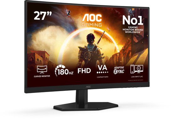 AOC C27G42FE 27 inch Full HD 180Hz VA Curved Gaming Monitor