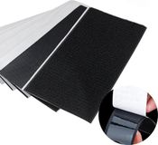 Bol Lot de 6 bandes velcro noires pour couture - 11 x 15 cm - pour textile, vêtements, chaussures