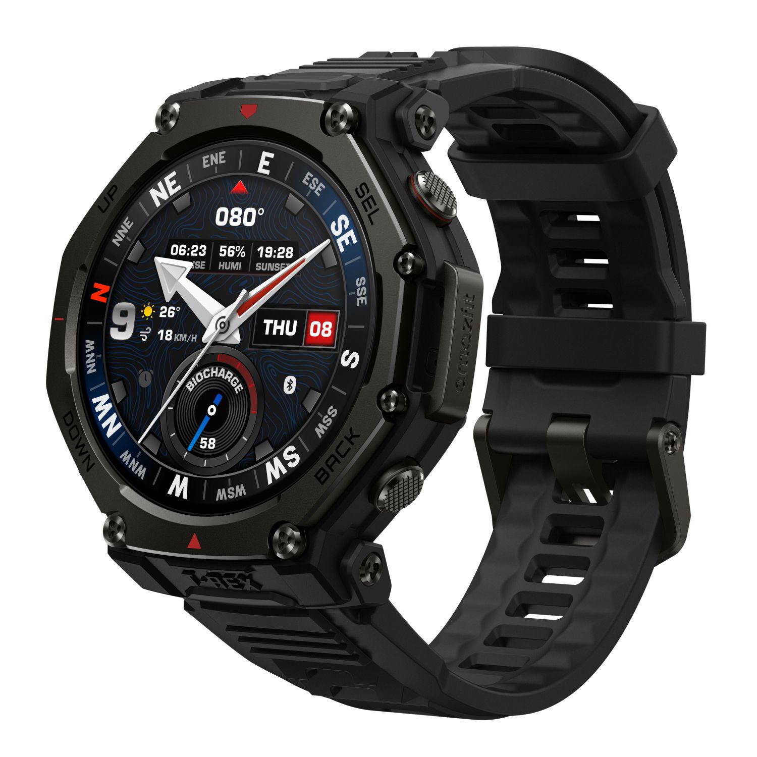 Amazfit T-Rex 3 Pro Smartwatch - 44mm Black
