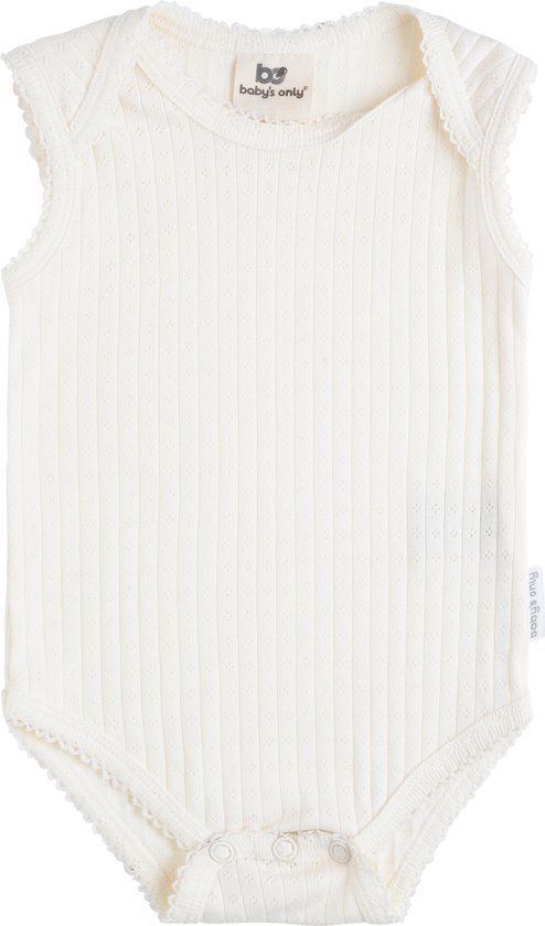 Baby's Only Rompertje Dream - Romper voor jongens en meisjes - 100% ecologisch katoen - Mouwloos - Cream - Maat 50