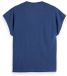 Scotch & Soda V-hals T-shirt met borduursel van het ampersand Oceana