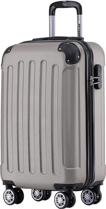 TRVLMORE Handbagage Koffer - 38L - Champagne - Hardcase - Cijferslot - 54x36x20cm