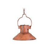 V-L7600-A Biscottini V-L7600-A Hanglamp, industrieel, rustiek, niet geëlektrificeerd, vintage kroonluchter van ijzer, antieke afwerking, 23 x 23 x 14 cm