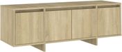vidaXL meuble TV 120x30x40,5 cm bois de chêne sonoma travaillé