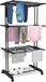 Vonia Sèche-linge - Tour de séchage - 3 couches - Pliable - Noir - 72x50x172 cm - Aluminium