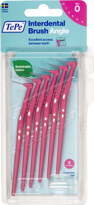 TePe Angle Interdentale Ragers Roze 0.4mm - 6 stuks