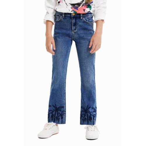 Desigual flared jeans donkerblauw
