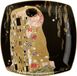 Goebel - Gustav Klimt | Decoratief bord De Kus | Porselein - 21cm - met echt goud