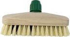 Merkloos Betra Schrobber fiber/anker - met steelhouder - hout - bezem - 6.5 x 23 cm