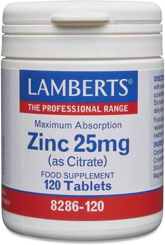 Lamberts Voedingssupplement Zinkcitraat 120 Stuks