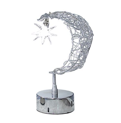ONLI 4731/LUN tafellamp Luna G4, 10 W, zilver, 16 x h 26 cm