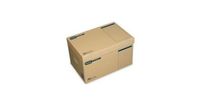 Elba Systemcontainer tric 54.5x32.0x 36.0 cm avec couvercle rabattable Paquet 10 porte-revues Boîte Beige