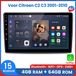 Awesafe Autoradio 8 cœurs 4+64 Go - Convient aux Citroën C2 C3 2001 à 2010 - Carplay sans fil Android Auto - Écran tactile - Navigation GPS 4G WiFi - Radio Bluetooth