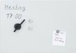 Merkloos Relaxdays Magneetbord van glas, 60 x 40 cm, wit