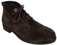 Durea 9840 Veterboots Vrouwen Suède Bruin Wijdte K