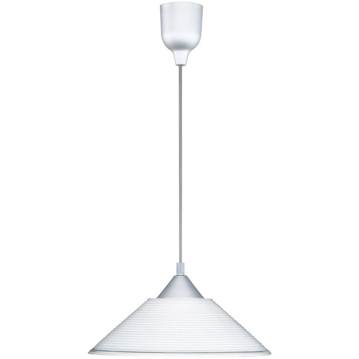 BES LED Trion Dikon Hanglamp - Wit - Ø30cm - E27