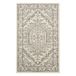 SAFAVIEH Adirondack Collection 4'x4' Vierkant Ivoor/Zilver ADR108B Oosters Medaillon Niet-Afwerpende Woonkamer Slaapkamer Accent Tapijt