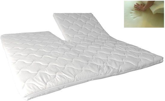 Slaaploods.nl Splittopper - Traagschuim Comfort - 180x210 cm - Dikte 8 cm