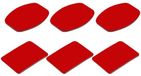 Puluz Set Van 6 Vhb Stickers Voor Osmo Action / Gopro Rood