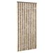 Rideau anti-mouches 56x200 cm chenille brun foncé et beige