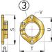 VETUS FLK25 Bride de montage en bronze pour tube d'étambot Ø 25 mm