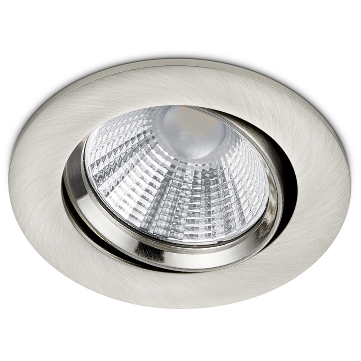 BES LED LED Spot - Inbouwspot - Trion Paniro - Rond 5W - Dimbaar - Warm Wit 3000K - Mat Nikkel - Aluminium - Ã˜80mm