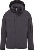 Kariban Gewatteerde softshell herenparka met capuchon K650 - Titanium - XL