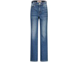 Vingino Crystel Meisjes Straight Leg Jeans Katoen 70% Polyester 29% Elastaan 1% Mid Blue Wash Maat 164