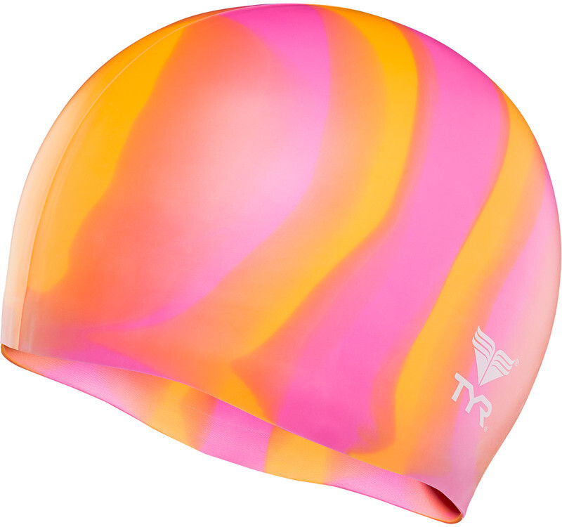 Tyr Silicone badmuts oranje/roze 2018 Badmutsen