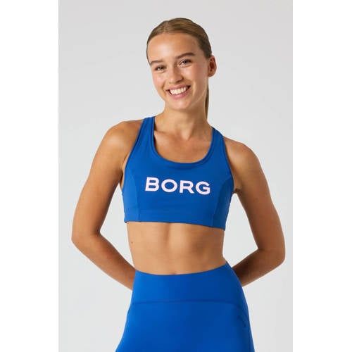 Björn Borg Borg Mid Support Sports Bra Blauw