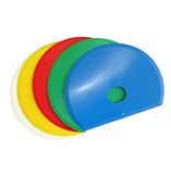 Maya Professional Tools 81915-1 flexibele deegspatel met gat, rond, FBK/levensmiddelhygiëne, 160 mm x 125 mm x 1,65 mm, wit