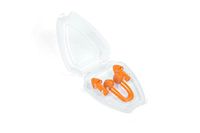 Bestway Set van 3 zwemneusklemmen en oordopjes voor kinderen en volwassenen | Waterdichte zachte neusclip en oorbescherming, oranje