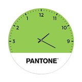 Homemania wandklok, rond, voor woonkamer, keuken, kantoor, groen, wit, zwart, metaal, 40 x 0,15 x 40 cm