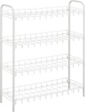 Metaltex Shoe 4 Shoe Rack - 4 Tier - 12 Pairs - White