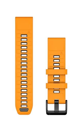 Garmin QuickFit 26 mm SparkOrange/Graphite Silicone Band