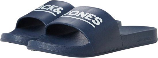 Jack & Jones Wollie Badslippers Heren Blauw/Wit