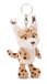 Sleutelhanger Lynx Lyka 10 cm beige - knuffeldierhanger met sleutelring sleutelhanger voor sleutelkoord, tas, rugzak en meer